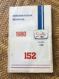 Cessna Model 152 1980 Information Manual - Fair Condition - Foto 1 di 8