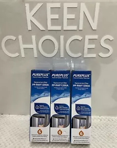 3 PurePlus PP-RWF1200A / PP-RWF1200AS Refrigerator Water Filter Replacement - Picture 1 of 5