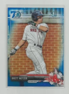 2017 Bowman Draft Chrome BRETT NETZER 70th Anniversary Blue Refractor 026/200 - Picture 1 of 1