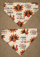 Thanksgiving Gobble Til You Wobble Dog Bandana - 5 sizes XS-XL