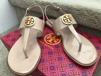 (EN VENTA) Sandalias de charol Tory Burch talla 8 Benton 2 nuevas en caja Foto 1 de 4