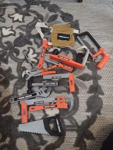 Black & Decker Plastic Play Tools Kids Set Replacement 13 pcs - Picture 1 of 5