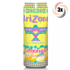 3x Cans Arizona Lemonade All Natural Flavor Fruit Juice Cocktail | 23oz