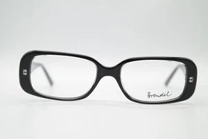 Gafas vintage Brendel 908120 negro plata ovaladas montura gafas NOS - Imagen 1 de 6