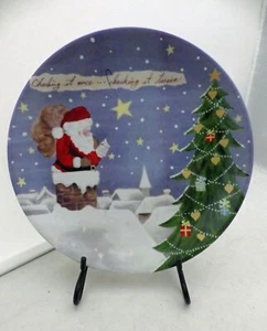 Lenox Weihnachtscollage - Checking It Twice - Salat-/Dessertteller - 8 5/8" 2003 - Bild 1 von 3