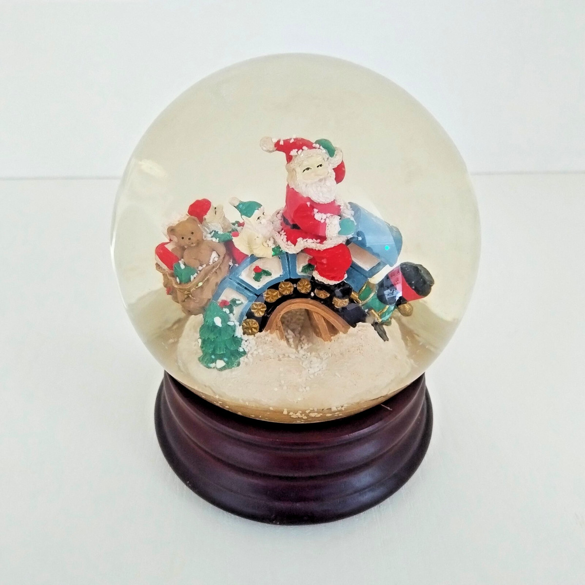 Globo Di Neve Natale Con Babbo Natale - Sfera Di Vetro 80mm | Decorazione Natalizia Regalo - Foto 5