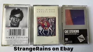 Soft Rock - 3 CASSETTE TAPE LOT Play Tested James Taylor Paul Simon Cat Stevens - Picture 1 of 3