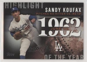 2015 Topps Highlight of the Year Sandy Koufax #H-46 HOF
