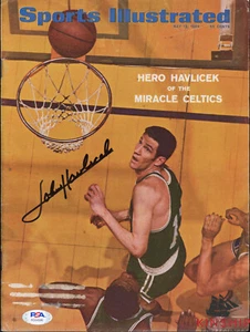 John Havlicek signed 1969 Sports Illustrated Magazine PSA DNA COA HOF Auto E278 - Picture 1 of 3
