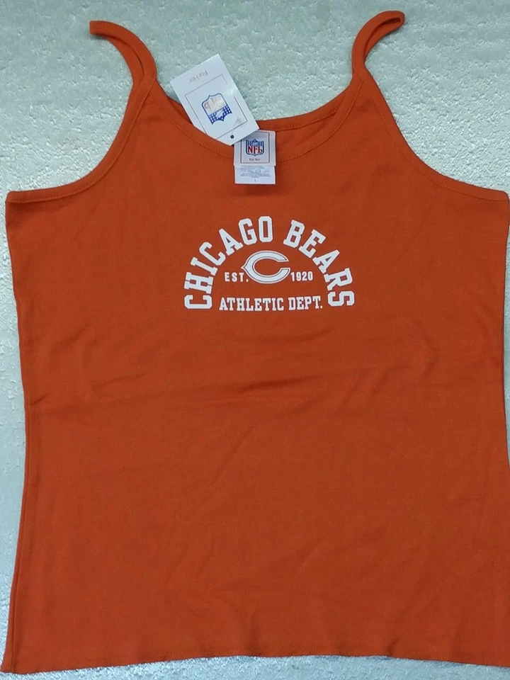 NFL For Her Chicago Bears Spaghetti Strap Shirt (Large) New - Image 1 of 1