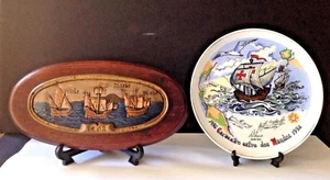 Vintage Columbus Discovery America Quincentennial Celebration Spain Plaque/Plate - Picture 1 of 6