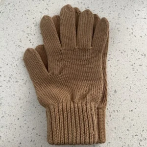 Guantes para niños algodón orgánico 100% libre de tinte cultivados de color transpirable marrón mediano nuevos - Imagen 1 de 12