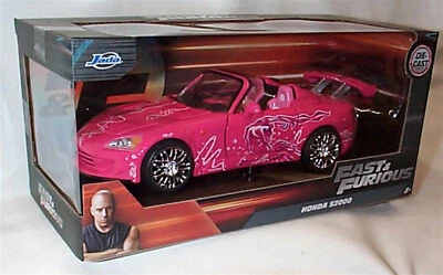 FAST & FURIOUS Sukis Honda S2000 Pink 1/24 SCALE OPENING FEATURES 97604 FFB - Image 1 of 2