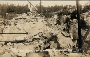Boutwell Milne & Varnum Quarry ~ Vintage Graniteville Vermont VT RPPC Postcard - Picture 1 of 2