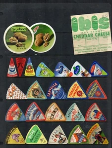 Selection of all different cheese labels ettiquette Fromage formaggio kase #352 - Picture 1 of 1