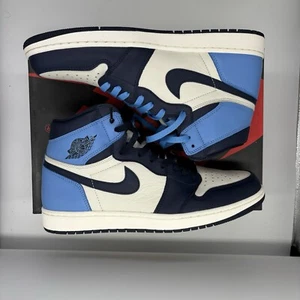 Nike Air Jordan 1 Retro OG High Obsidian UNC Size UK 11.5 US 12.5 555088-140 - Picture 1 of 7