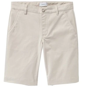 Old Navy Boys Kids Flat Front Built-In Flex School Uniform Chino Khaki Shorts - Picture 1 of 7