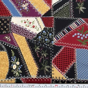 Windham Presents Crazy for Shelburne 1870-1890 Cotton Fabric by the HALF YARD - Picture 1 of 2