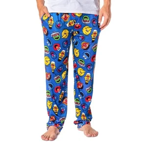 Sesame Street Men's Allover Character Head Adult Lounge Pajama Pants - Picture 1 of 3