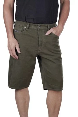 Pantalones Cortos Diesel Keeshort R6Q88 Hombres W29 Denim Verde Bermudas Elásticas PVP €100 Foto 1 de 4