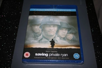Saving Private Ryan - 2 Disc Special Edition (Blu-ray, 1998) New. Cert 15. - Image 1 of 2