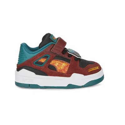 Zapatillas informales PUMA Minecraft X Slipstream sin cordones bebés niños marrón 386 Foto 1 de 4