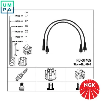 IGNITION CABLE KIT 0906 FOR LADA OPEL REKORD MANTA/Hatchback/CC YUGO 1.6L 4cyl - Image 1 of 4