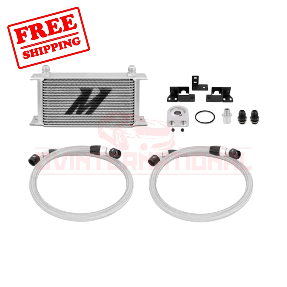 Kit de enfriador de aceite de aluminio Mishimoto sin termostático para Jeep Wrangler MMOC-WRA-07 Foto 1 de 3