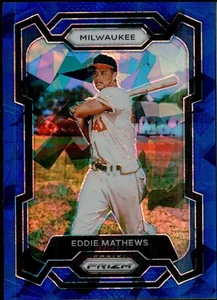 2024 Panini Prizm Blue Ice Parallel #57 Eddie Mathews Atlanta Braves - Bild 1 von 2