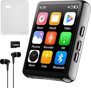 Lettore MP3 Da 128 GB Con Bluetooth, Lettore Musicale Digitale Portatile Con Alt - Foto 1 di 12