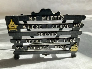 Cast Iron Kitchen Napkin Holder Vintage - Picture 1 of 7