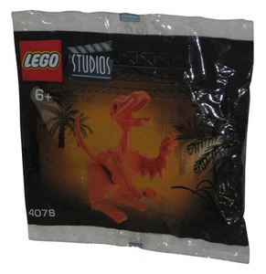 LEGO Studios (2001) Jurassic Park III Orange Dinosaur T-Rex Building Mini Figure - Picture 1 of 3