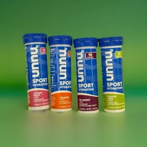 NUUN Sport Hydration 4 tubes 10 servings 40 Tablets 4 Flavors - Picture 1 of 3