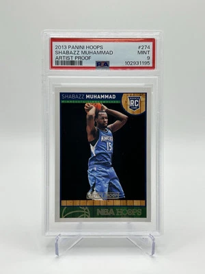Shabazz Muhammad 2013 NBA Hoops ARTISTS PROOF SP Rookie RC #274 PSA 9 **POP 2** - Image 1 of 2