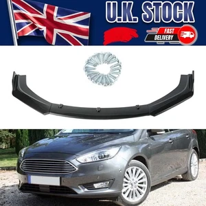 Front Bumper Lip Kit Splitter Spoiler Chin For Ford Focus 2015-22 Carbon Fiber. - Picture 1 of 12