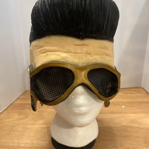 Vintage Elvis Presley Rubber Mask Sideburns Glasses 2002 Paper Magic Mesh Eyes - Picture 1 of 9