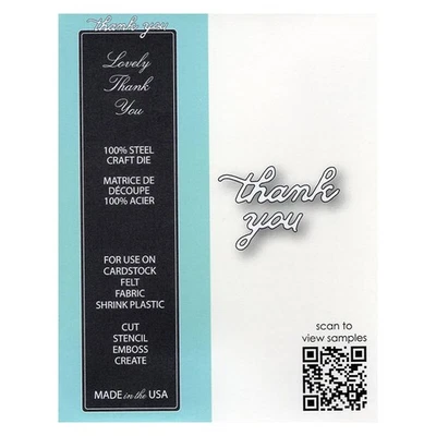 MEMORY BOX Stanzform Präge Stanzschablone Scrapbooking Die Cut, thank you 99782 - Bild 1 von 2