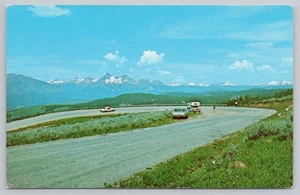 Tarjeta postal Horseshoe Curve Beartooth Highway Montana vista de Piloto e Índice Picos - Imagen 1 de 2
