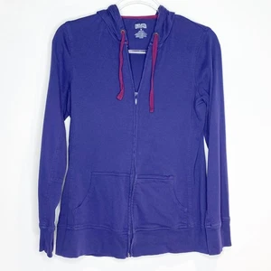 Duluth Trading Co Damengröße Medium lila Kapuzenpullover mit Reißverschluss Oberteil Taschen Kapuze - Bild 1 von 7