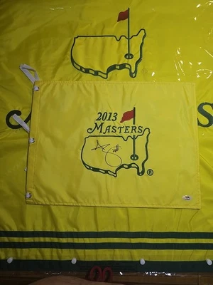 Adam Scott Autographed Signed 2013 Masters Flag Augusta National Golf ⛳️ PSA DNA - Image 1 of 4