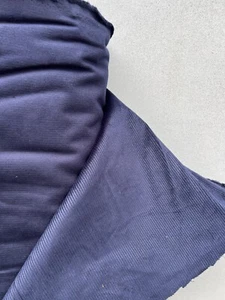 DARK BLUE/NAVY 100% COTTON HEAVYWEIGHT CORDUROY, BRISBANE MOSS TAILORING, UPHOLS - Picture 1 of 3