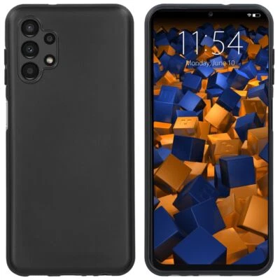 CHICCASE Premium Schutz Hülle für Samsung Galaxy A13 4G/5G - Silikon Case Schwarz