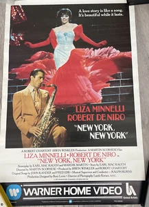 NEW YORK NEW YORK - WARNER HOME VIDEO - ORIGINAL VIDEO SHOP POSTER - 27.5x18in - Picture 1 of 1