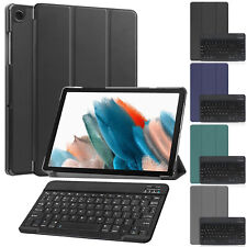 For Samsung Galaxy Tab A9 / A9 Plus 2023 Keyboard Slim Leather Smart Cover Case