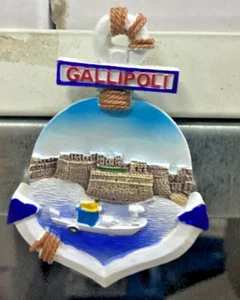 CALAMITE DAL MONDO ITALIA PUGLIA GALLIPOLI ANCORA MAGNETI DA COLLEZIONE - Picture 1 of 1