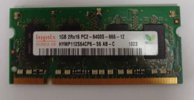 Hynix 1GB PC2-6400S DDR2 SODIMM Laptop Memory - Image 1 of 2
