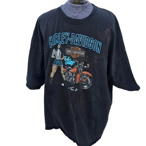 Harley Davidson Black T-shirt 5XL Full Service Garage Dayton Ohio (SPOTS) - Picture 1 of 14