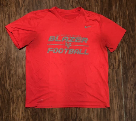 Valdosta State Blazers Nike Dri Fit T Shirt Adult XL Red VSU Football Cover