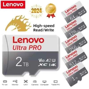 High Speed Lenovo Memory Card 1tb 2tb Micro Sd Card Class 10 Xc Tf Card Adapter - Photo 1 sur 6
