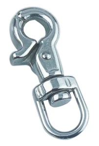 Scherenkarabiner V4A Edelstahl 65 mm Karabiner Schnapphaken Hund Leine - Bild 1 von 2